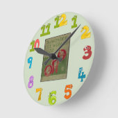 Zauberer der Oz-Uhr Runde Wanduhr (Winkel)