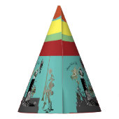 Zauberer des OZ Authentic Illustrations-Party | Partyhütchen (Rückseite)