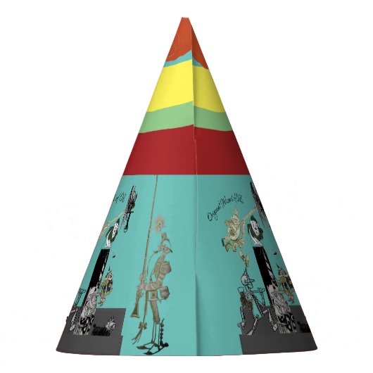 Zauberer des OZ Authentic Illustrations-Party | Partyhütchen (Rückseite)