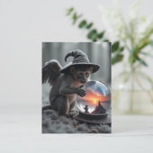 Zauberer des Oz-Wicked-Affen Postkarte (Stehend Vorderseite)