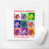 Zauberer des Radioapparates (Nikola Tesla neun Mousepad (Mit Mouse)