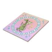 Zauberer Drache Fliese (Seite)