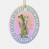 Zauberer-Drache Keramik Ornament (Rechts)