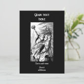 Zauberer Einladung (Stehend Vorderseite)