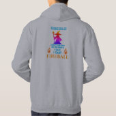 Zauberer Feuerball Hoodie (Rückseite)