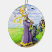 Zauberer für Bat Keramik Ornament (Links)