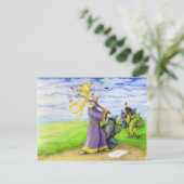 Zauberer für Bat Postkarte (Stehend Vorderseite)