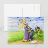 Zauberer für Bat Postkarte (Vorne/Hinten)