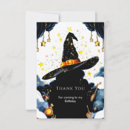 Zauberer für die Pastellfarbe der verzauberten Kin Dankeskarte