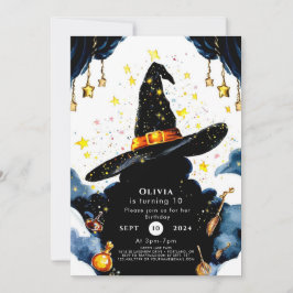 Zauberer für die Pastellfarbe der verzauberten Kin Einladung