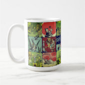 Zauberer für Oz Illustrations Vintag Collage | Kaffeetasse (Links)