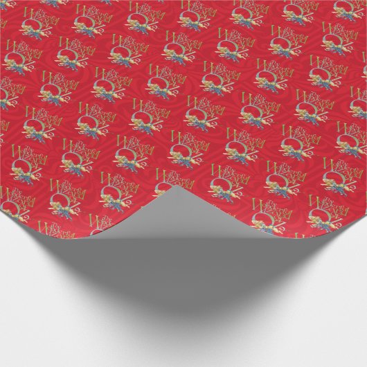 Zauberer für Oz, klassisches Rot Geschenkpapier (Ecke)