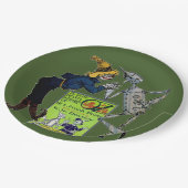 Zauberer für Oz-Papierplatte Pappteller (Schrägansicht)