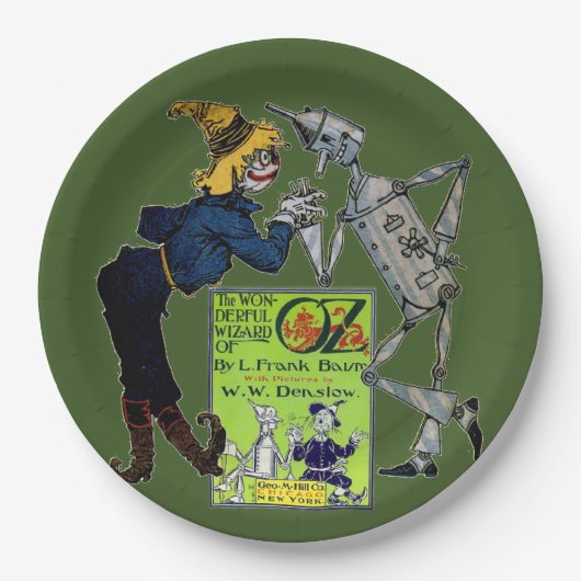 Zauberer für Oz-Papierplatte Pappteller (Vorderseite)
