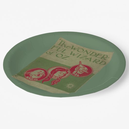 Zauberer für Oz-Papierplatte Pappteller (Schrägansicht)