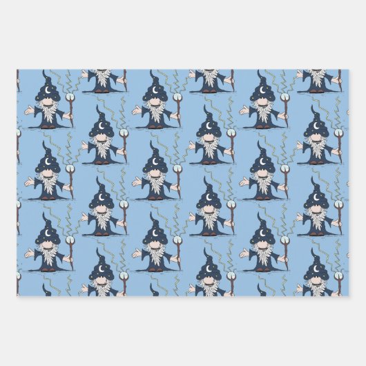 Zauberer Geschenkpapier Set (Vorderseite 3)