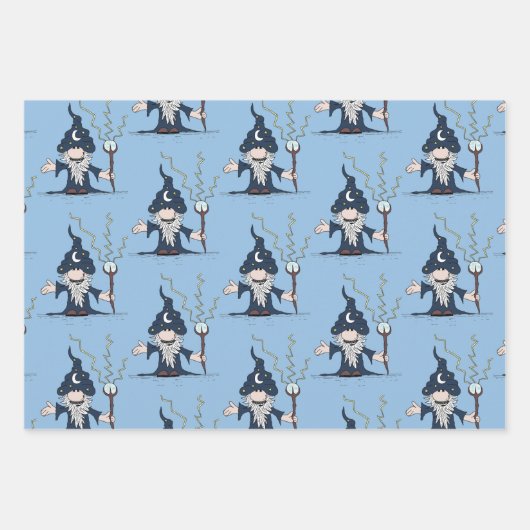 Zauberer Geschenkpapier Set (Vorderseite 2)