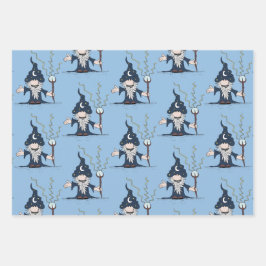 Zauberer Geschenkpapier Set