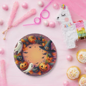 Zauberer Halloween-Feierschaftsreath Pappteller (Party)