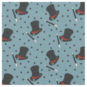 Zauberer Hats, magische Wände und Sterne Blau Stoff