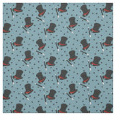 Zauberer Hats, magische Wände und Sterne Blau Stoff (Muster)
