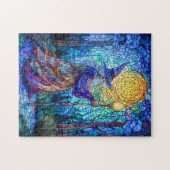 Zauberer im Wald mit Magie Puzzle (Horizontal)