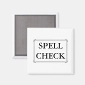 Zauberer Karo Funny Computer Proof Read Erinnerung Magnet (Vorderseite/Rückseite)