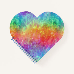 Zauberer - lebhafter Regenbogen aus Kristall: Notizblock