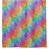 Zauberer - lebhafter Regenbogenriss ombre: Duschvorhang (Vorderseite)
