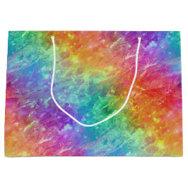 Zauberer - lebhafter Regenbogenriss ombre: Große Geschenktüte