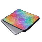 Zauberer - lebhafter Regenbogenriss ombre: Laptopschutzhülle (Vorne Knopf)
