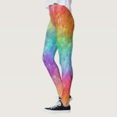 Zauberer - lebhafter Regenbogenriss ombre: Leggings (Links)