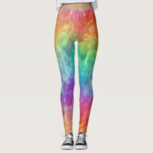 Zauberer - lebhafter Regenbogenriss ombre: Leggings