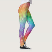 Zauberer - lebhafter Regenbogenriss ombre: Leggings (Rechts)