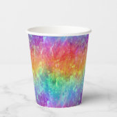 Zauberer - lebhafter Regenbogenriss ombre: Pappbecher (Rückseite)