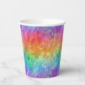 Zauberer - lebhafter Regenbogenriss ombre: Pappbecher (Links)