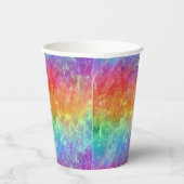 Zauberer - lebhafter Regenbogenriss ombre: Pappbecher (Rechts)