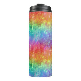 Zauberer - lebhafter Regenbogenriss ombre: Thermosbecher