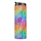 Zauberer - lebhafter Regenbogenriss ombre: Thermosbecher (Nach rechts gedreht)