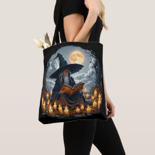 Zauberer liest ein Buch - Wicca Halloween 2 Tasche