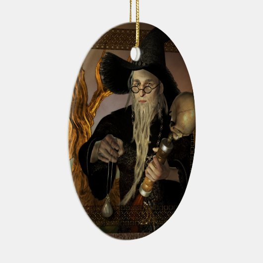 Zauberer-magische Keramikornament (Rechts)