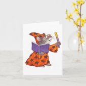 Zauberer-Maus Karte (Gelbe Blume)