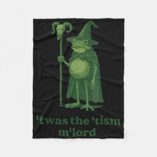 Zauberer Meme Twas Die Tism Mlord Frosch Autismus- Fleecedecke