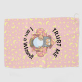 Zauberer mit Ball Golf Towel Golfhandtuch (Horizontal)