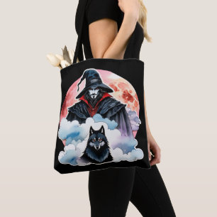 Zauberer mit einem Wolf - Halloween Fan-Spaß 1 Tasche