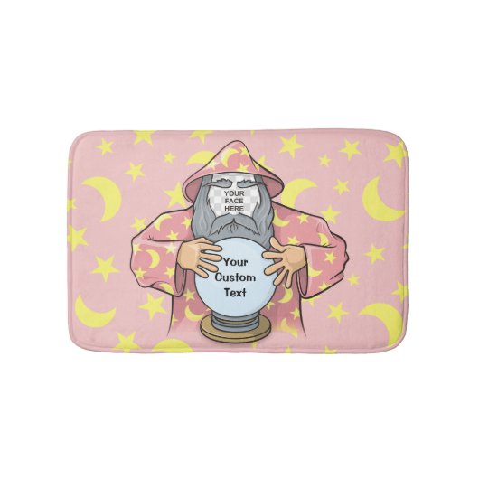 Zauberer mit Gesicht Badematte (Vorderseite)