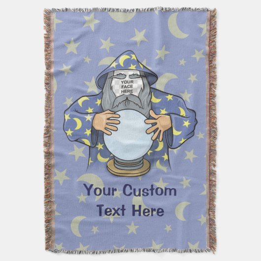 Zauberer mit Gesicht Decke (Vorderseite Vertikal)