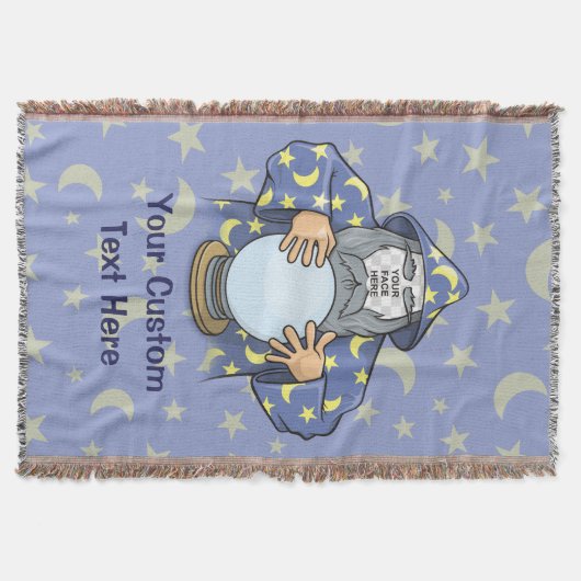 Zauberer mit Gesicht Decke (Vorderseite)