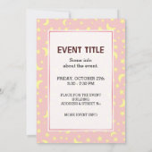 Zauberer mit Gesicht Einladung (Rückseite)