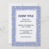 Zauberer mit Gesicht Einladung (Rückseite)